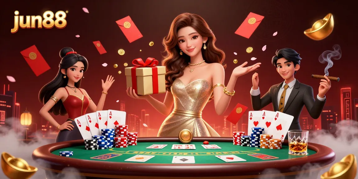 Experience the thrilling world of jun88 casino games featuring a festive Lunar New Year atmosphere.