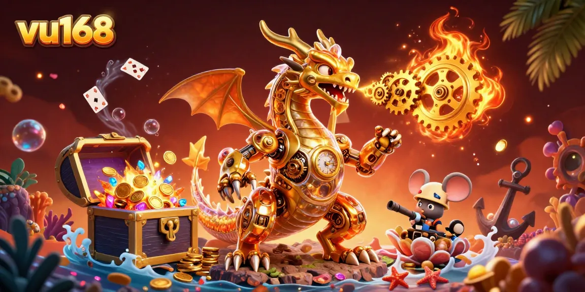 Experience excitement with vu168's dynamic golden dragon and treasure-filled casino adventure.