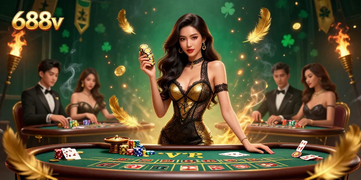 Experience the thrill of 688v's VIP baccarat with stunning graphics and high-stakes action.