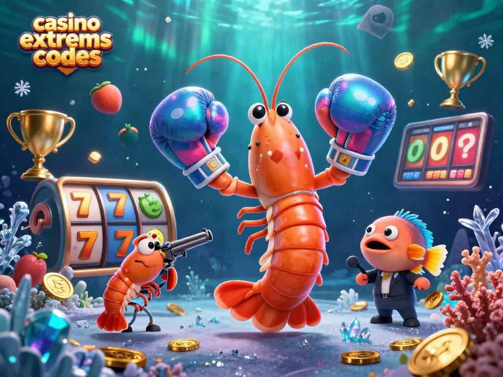 Join the action with casino extreme bonus codes using vibrant 3D characters in a dynamic casino scene.