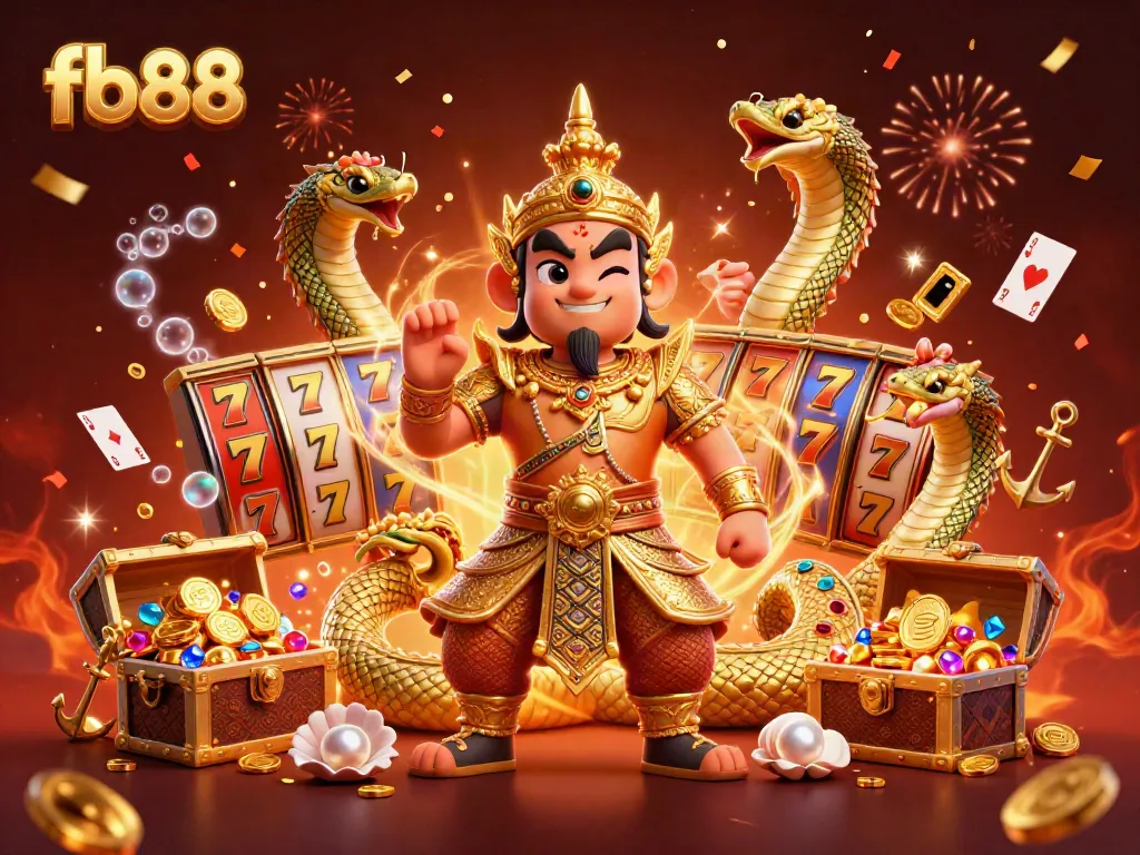 Experience thrilling gameplay with fb88 in this vibrant illustration of a casino adventure.