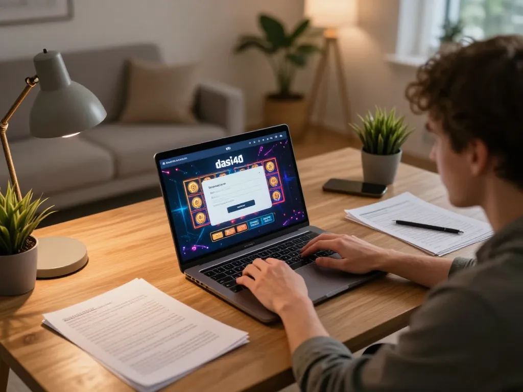 Menjalin interaksi dengan login dasi4d untuk slot online di pengaturan permainan rumah modern