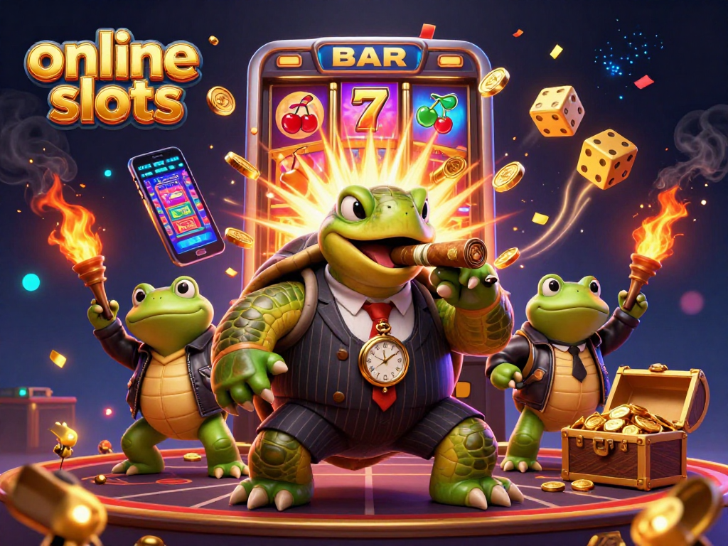 Experience exciting online slots action with bursting jackpots and vibrant casino elements.