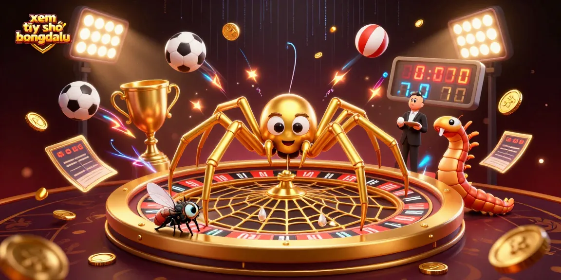 Experience xem tỷ số bongdalu in this vibrant 3D illustration featuring sports betting elements.