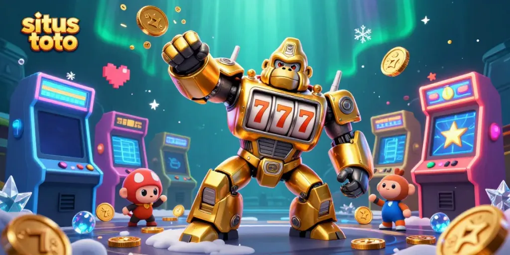 Bermain di situs toto dengan jackpot besar dan mesin slot unik yang menampilkan karakter 3D menarik.