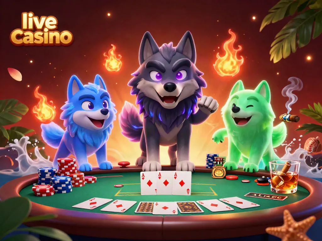 Menangkan permainan di live casino dengan suasana interaktif dan dealer langsung.