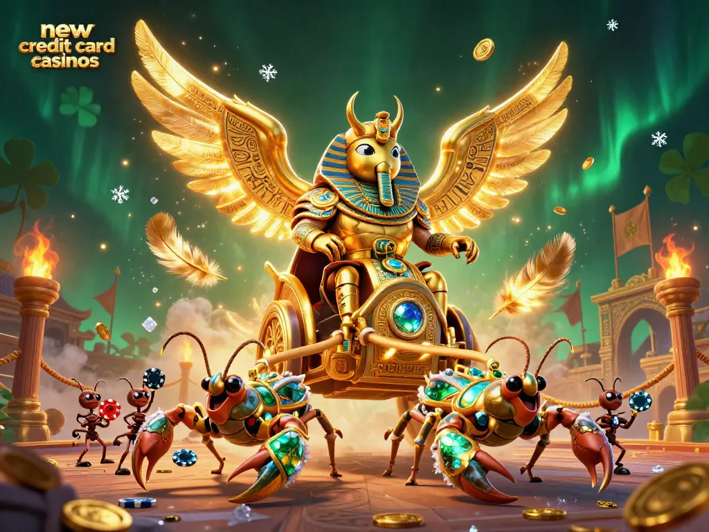 Experience new credit card casinos with immersive 3D visuals of vibrant characters and dynamic casino elements.