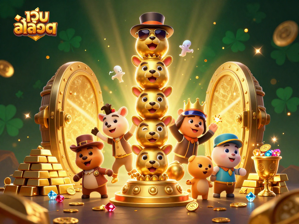 Play slots for big wins with เว็บสล็อต featuring a vibrant casino scene.