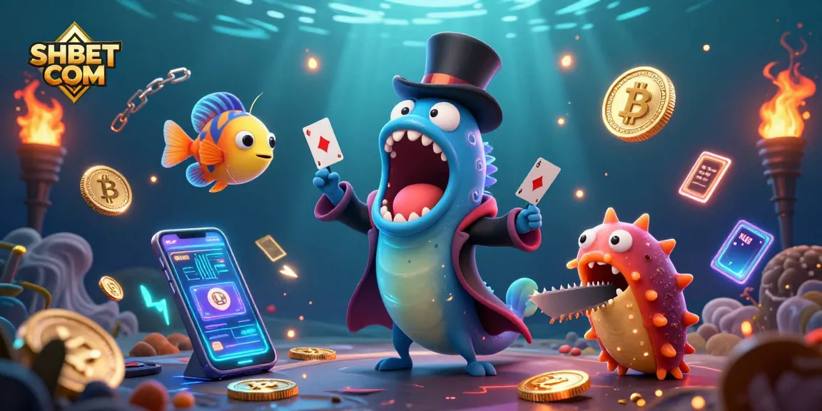 Engage in thrilling card tricks at SHBET COM with magical sea creatures under the sea.