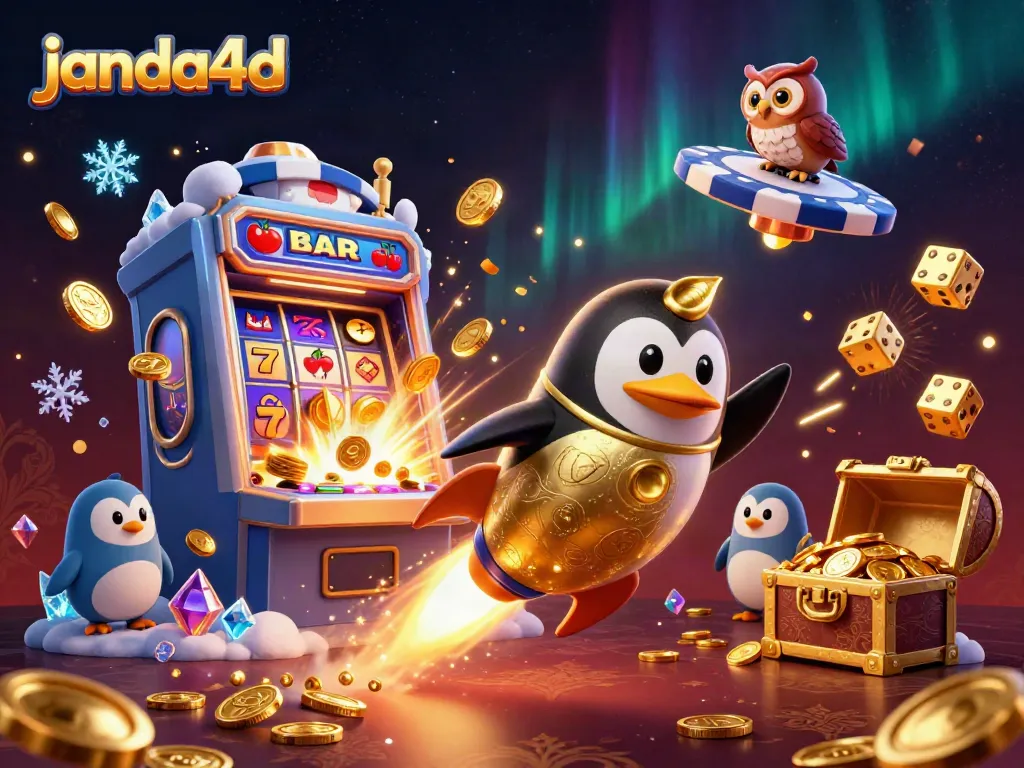 JANDA4D menyediakan pengalaman permainan slot online yang menyenangkan dengan karakter lucu dan tema yang menarik.