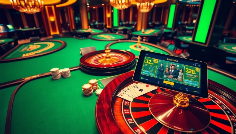Experience the thrill of winning at 32win's luxury casino with immersive tables and vibrant energy.