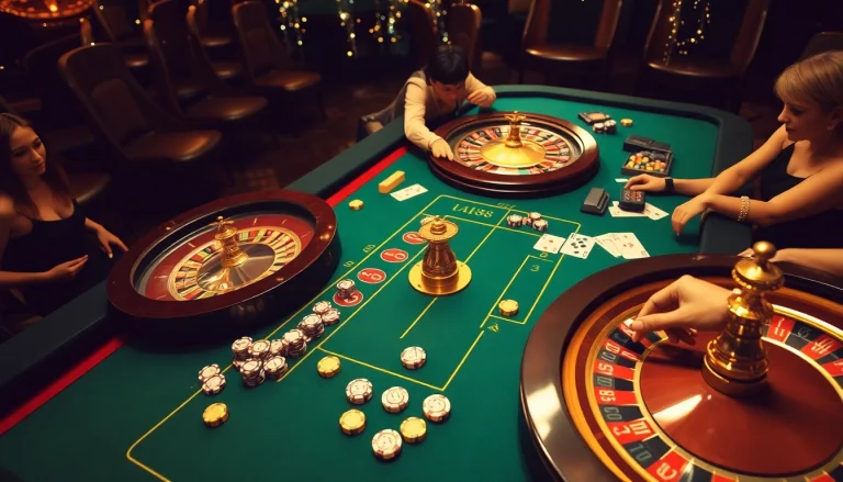 Experience thrilling gameplay at AE888 with live roulette and vibrant casino tables.