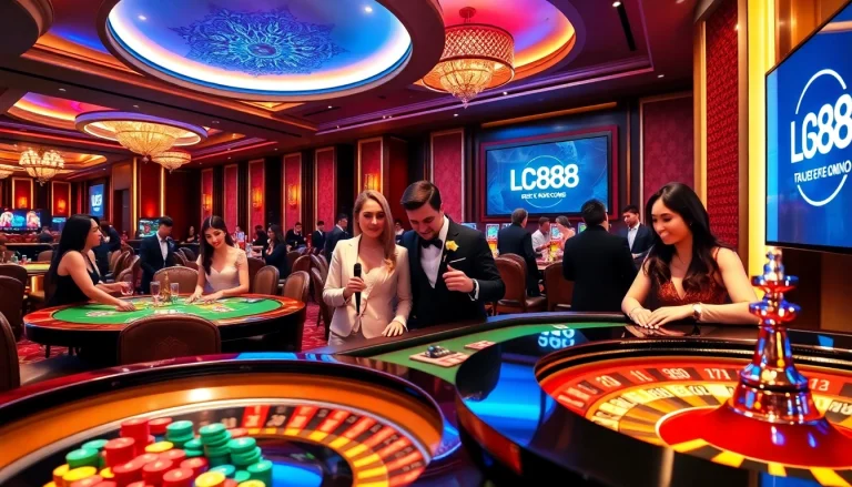 Experienced gamblers enjoying games at LC88 casino with diverse betting options.