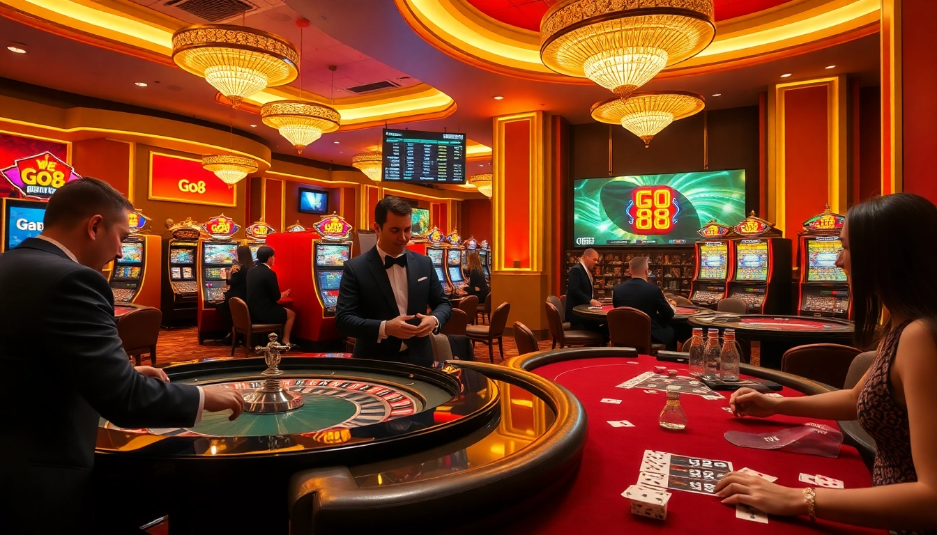 Experience high-stakes excitement at Go8 casino with thrilling roulette and vibrant slot machines.