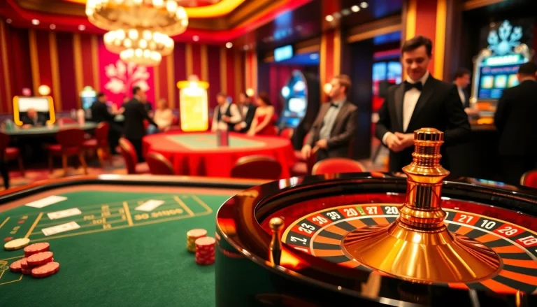 Engaged gamblers revel in the excitement of TR88 at a luxurious casino table.