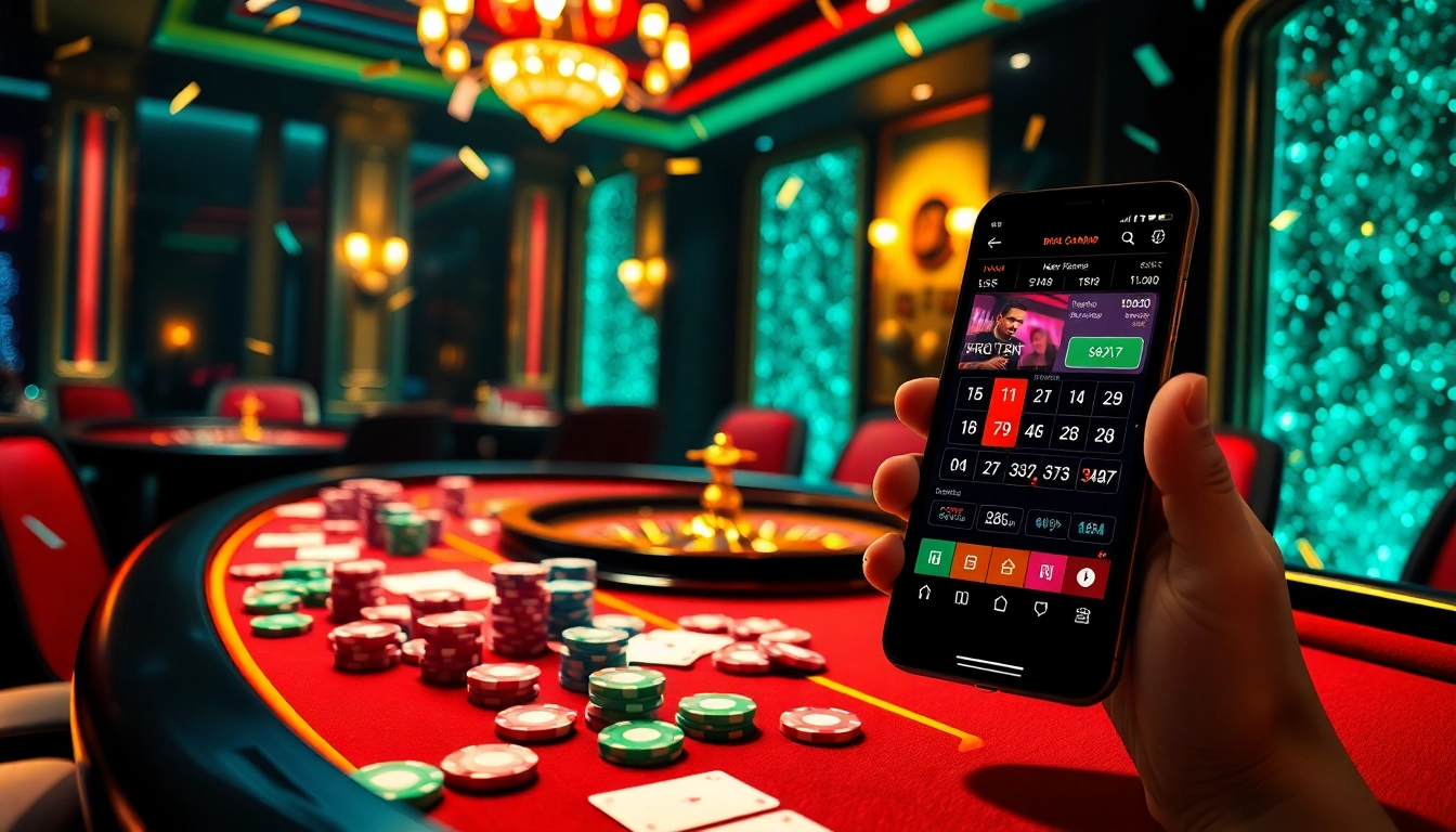 Engaging players at BRO138's exciting casino games with vibrant poker chips and roulette wheel.