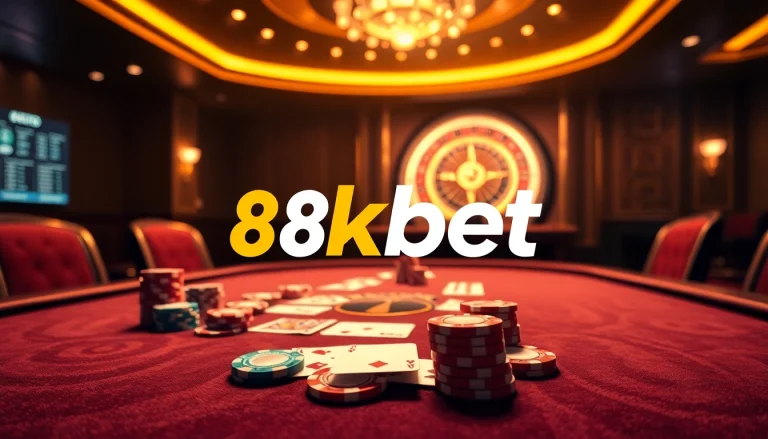 8kbet poker game scene with chips, cards, and interactive betting interface.