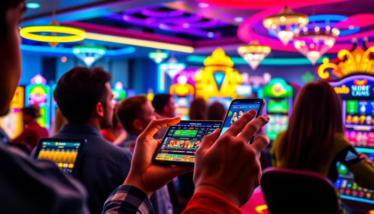 Exciting 8S bet platform scene with diverse players engaging in online gaming.