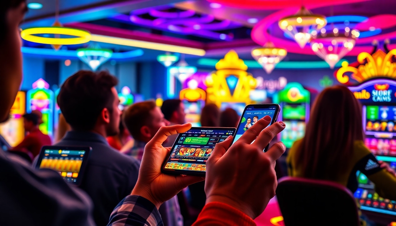 Exciting 8S bet platform scene with diverse players engaging in online gaming.