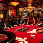 Experience the intense action at XX88's high-stakes poker table with vibrant colors and luxurious ambiance.