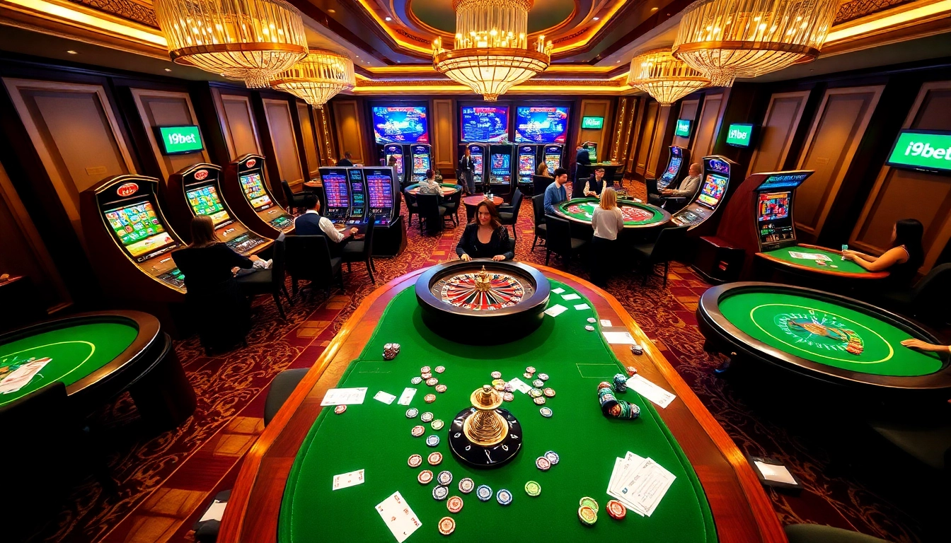 Experience thrilling gameplay at i9bet with vibrant casino tables and engaging online gaming interfaces.