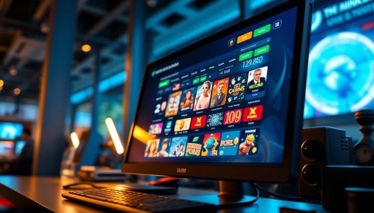 Experience the excitement of UU88 com with a vibrant online gambling interface showcasing various games.