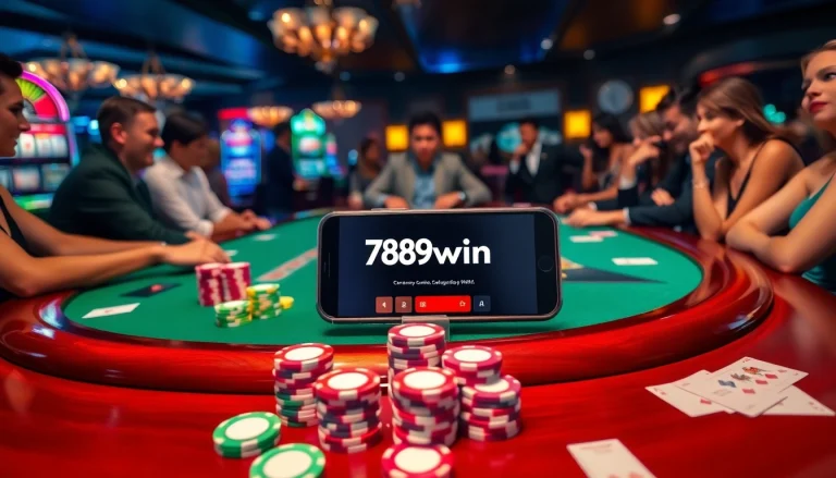 Players enjoying a game at the blackjack table with 789win app visible.