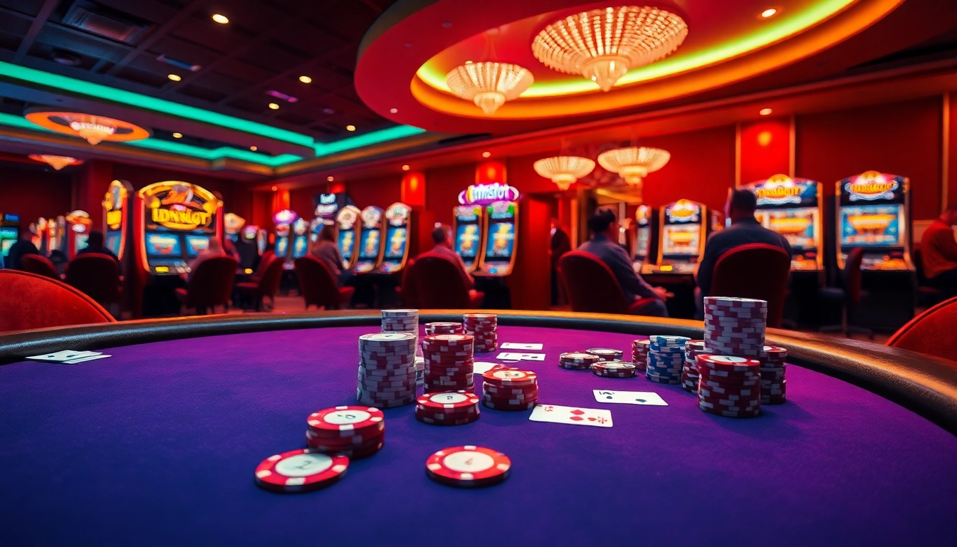 Experience thrilling gameplay at idnslot in a luxurious casino environment.
