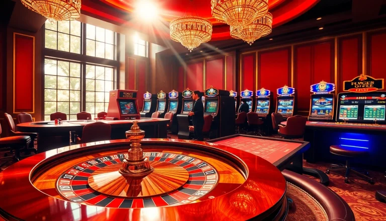 Experience the thrill of for88 at a luxurious casino with poker and roulette games.