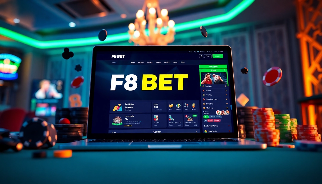 Discover F8BET.io's exciting online gaming experience with diverse betting options displayed on modern devices.